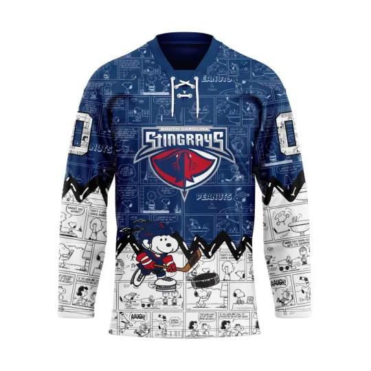 Discover Personalized South Carolina Stingrays Special Peanuts Hockey Shirt