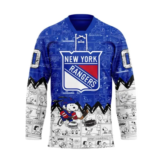 Personalized New York Rangers Special Peanuts Hockey Shirt