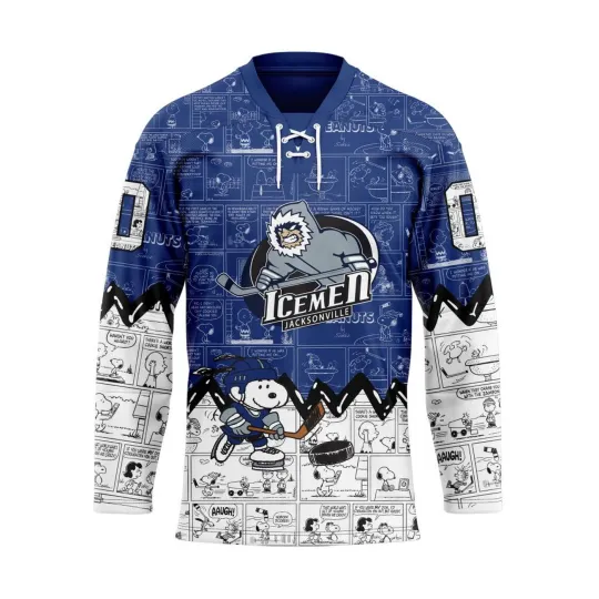 Discover Personalized Jacksonville Icemen Special Peanuts  Hockey Shirt