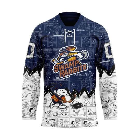 Discover Personalized Greenville Swamp Rabbits Special Peanuts Hockey Shirt