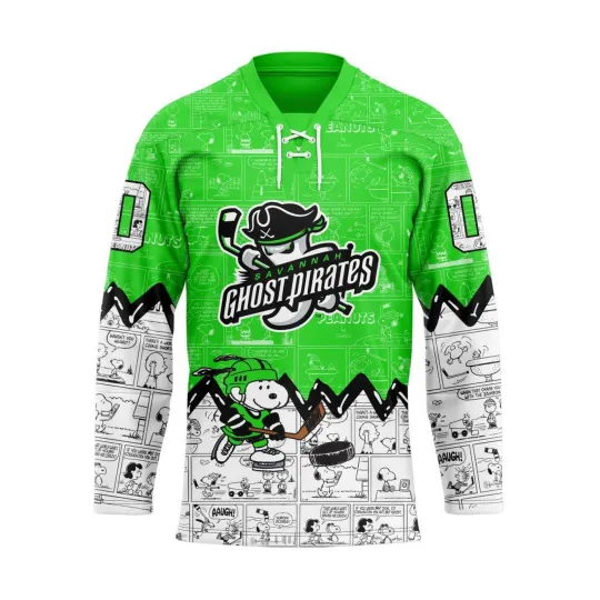 Discover Personalized Savannah Ghost Pirates Special Peanuts Hockey Shirt