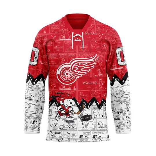 Discover Personalized Detroit Red Wings Special Peanuts  Hockey Shirt