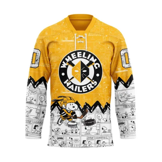 Discover Personalized Wheeling Nailers Special Peanuts Hockey Shirt