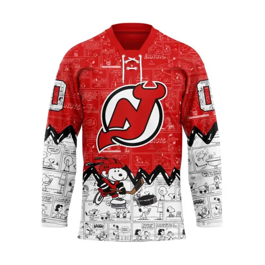 Discover Personalized New Jsy Devils Special Peanuts Hockey Shirt Design