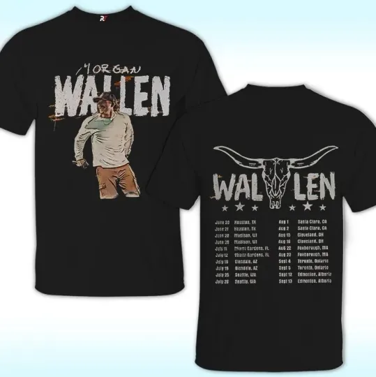 Discover Country Music 2025 Tour Wallen Western 3D T-Shirt