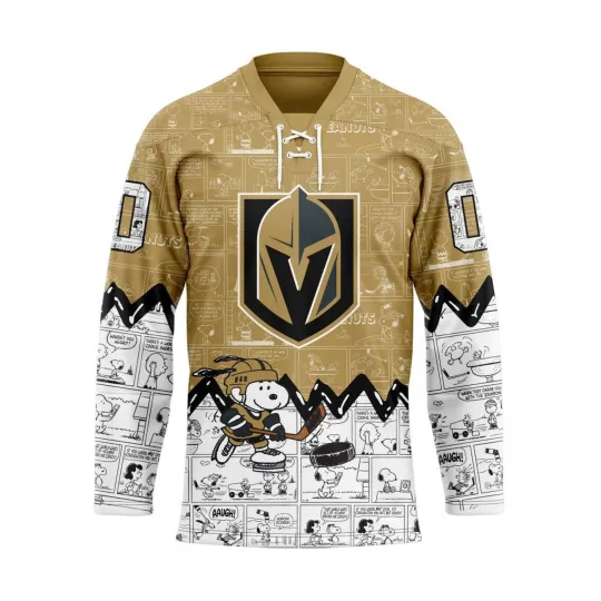 Discover Personalized Vegas Golden Knights Special Peanuts Hockey Shirt