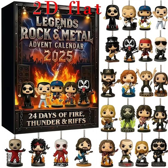 Discover The Metal Gods Rock Band Advent Calendar 2025, 24-Day Countdown of Music Legends