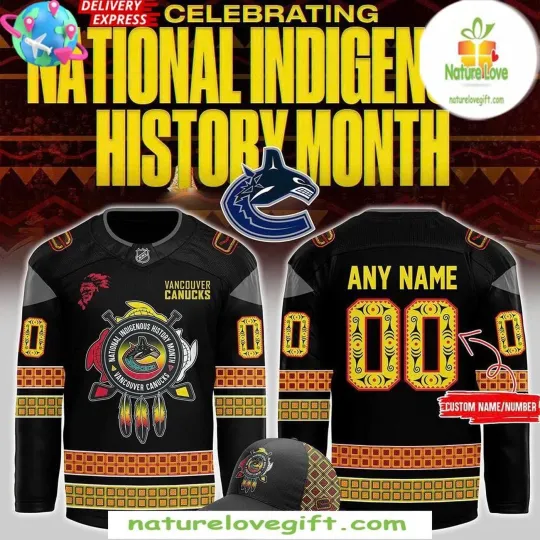 Discover Personalized Vancouver Canucks 2025 Indigenous Hockey Shirt Men's Fan Gear Gift