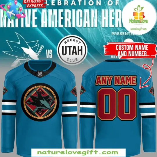 Discover Personalized San Jose Sharks Heritage Night Custom Hockey Shirt Men's Fan Gear