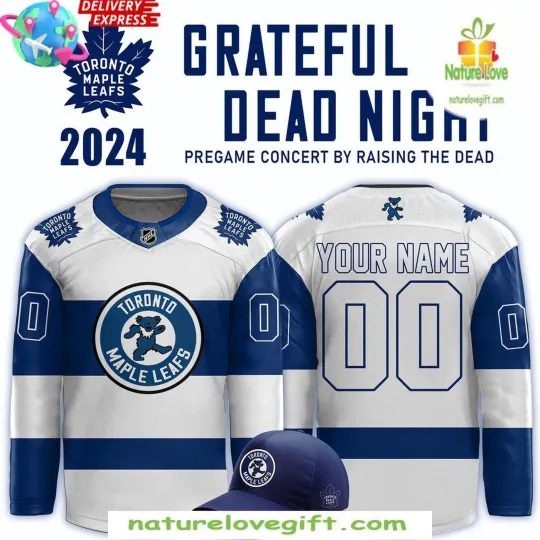 Personalized Toronto Maple Leafs Grateful Dead 2025 Hockey Shirt Men's Fan Gear