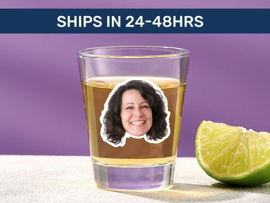 Discover Custom Shot Glass | Wedding Party Favor with Face, Personalized Keepsake Gift for Guests