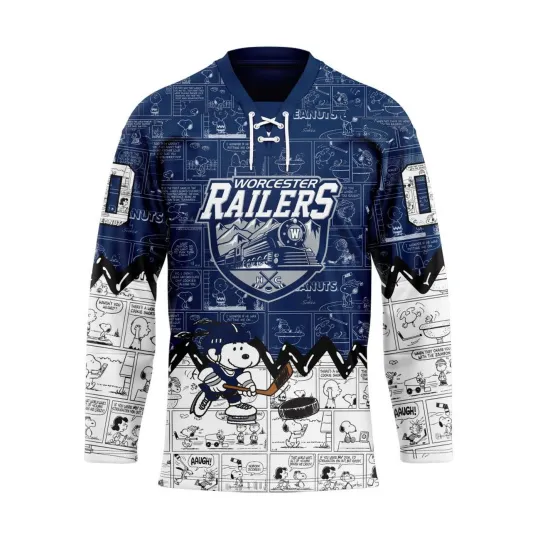 Discover Personalized Worcester Railers Special Peanuts Hockey Shirt