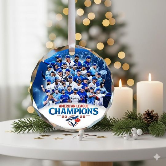 Discover Dodgers 2025 World Series Ornament, LA Baseball Champions Christmas Tree Decor, MLB Back-to-Back Gift