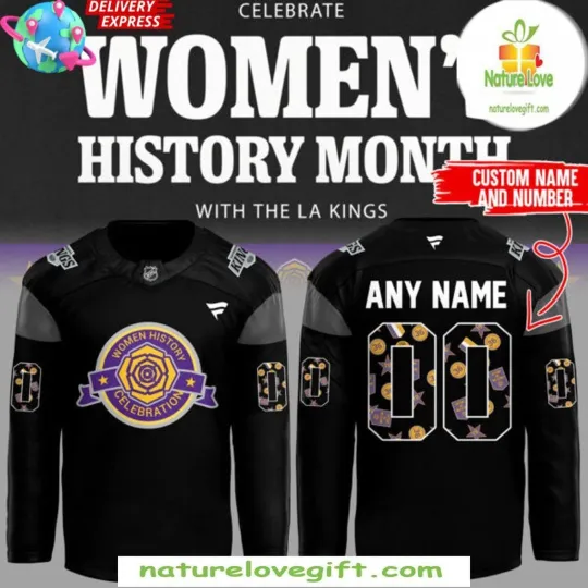 Discover Personalized Los Angeles Kings Womens History Month 2025 Hockey Shirt Men's Gift