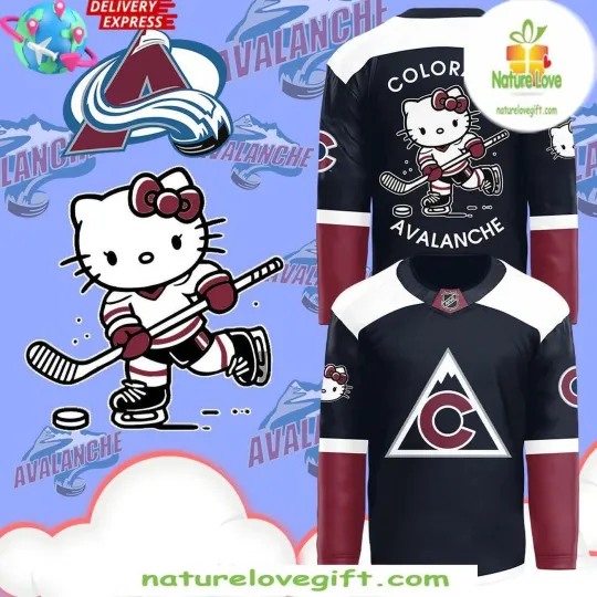 Discover Custom Colorado Avalanche Kitty 50th Anniversary Hockey Shirt Men's Fan Gear