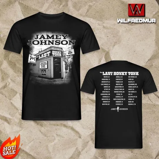 Discover Jamey Johnson Last Honky Tonk Tour 2025 T-Shirt