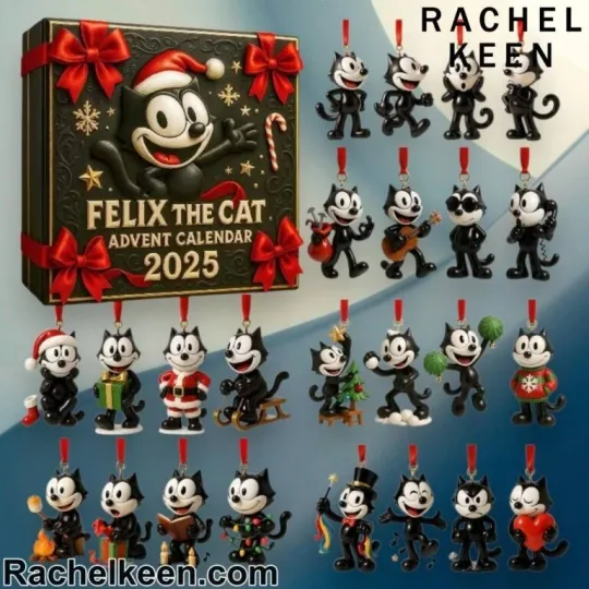 Discover Felix The Cat Christmas Advent Calendar 2025 Acrylic Blind Box