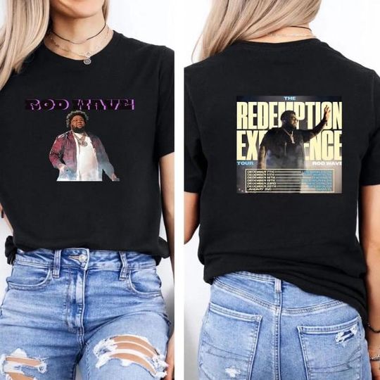 Rod Wave The Redemption Experience Tour Inspired Concert Shirt