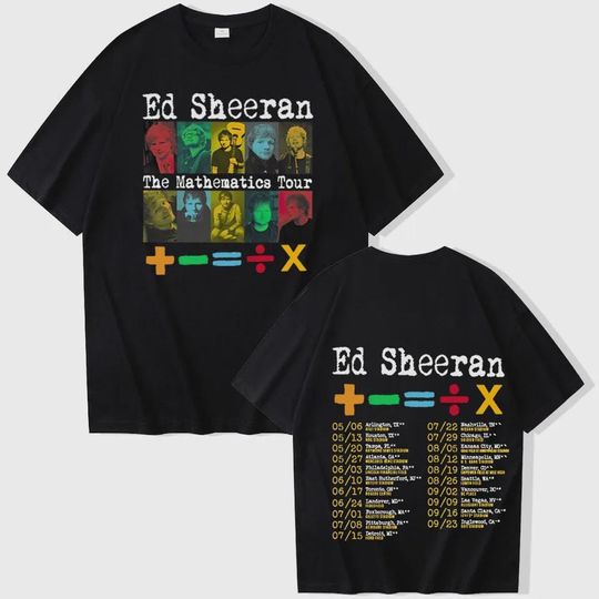 Discover Ed Shee Mathematics Tour 2024 T-Shirts, Unisex Tee for fan tour