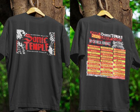 Discover Sonic Temple 2026 Shirt | Art & Music Festival Merch