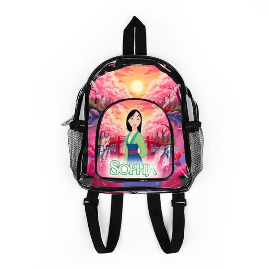 Personalized Mulan Clear Backpack