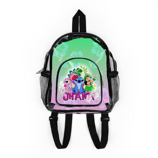 Personalized Lilo and Stitch Clear Backpack