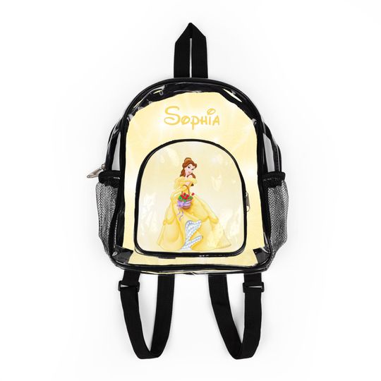 Personalized Belle Clear Backpack