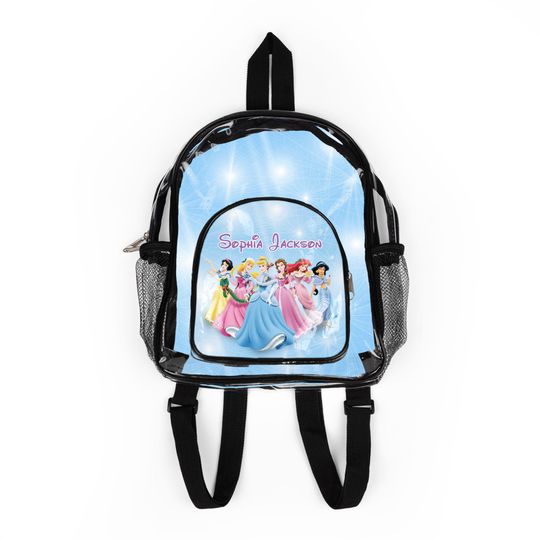 Discover Personalized Disney Princess Clear Backpack