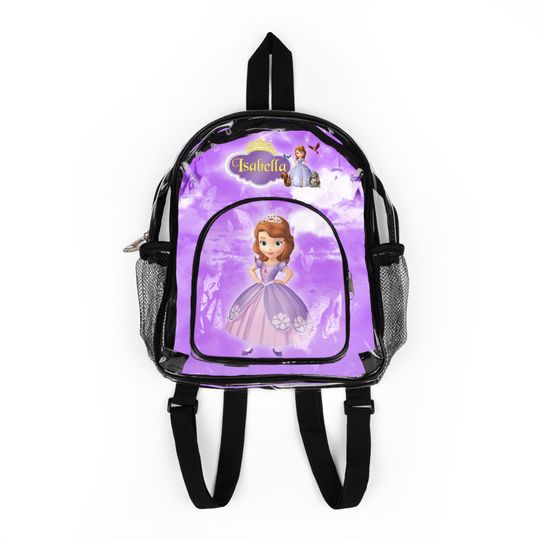 Personalized Sofia The First Clear Backpack
