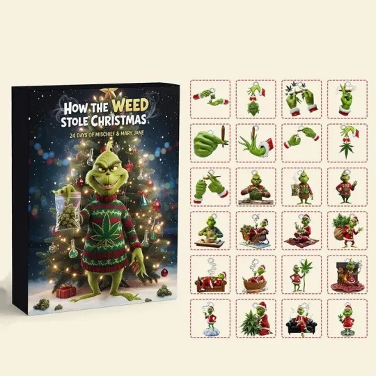 Discover Green Character Advent Calendar 2025, Christmas Cooking Theme