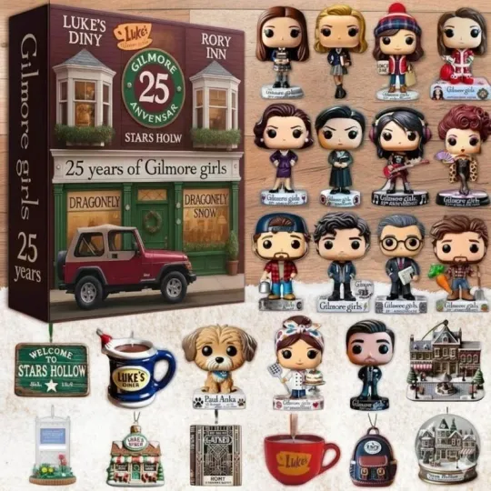 Gilmore Girls 25th Anniversary Advent Calendar, Collector Countdown Box, TV Show