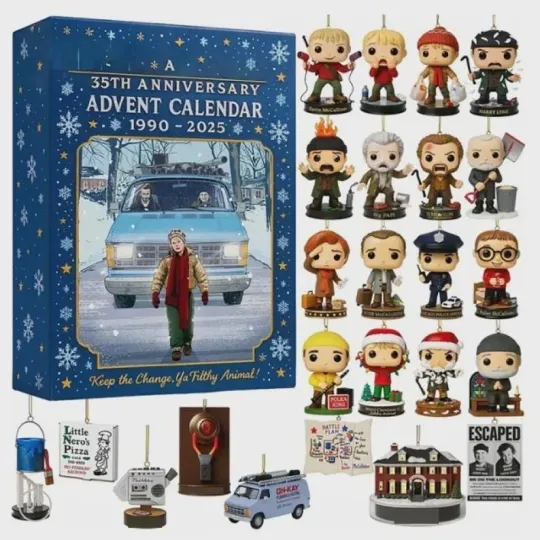 Home Alone 35th Anniversary Advent Calendar 2025, Movie Countdown Box, Christmas Gift