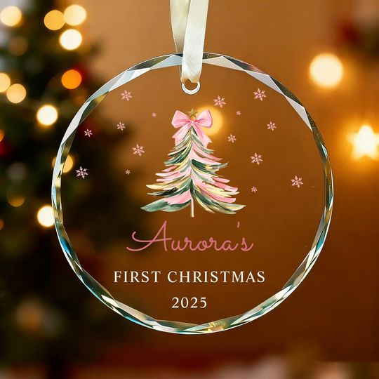 Baby's First Christmas Ornament, My First Christmas Ornament, Baby Girl Christmas Decoration