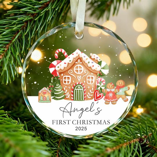 Discover Personalised Baby's First Christmas Ornament Keepsake, 1st Xmas Decoration, New Baby Gift 2025