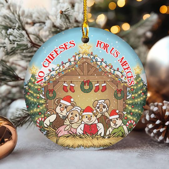 Discover Carol No Cheeses For Us Meeces Christmas Ornament, Muppet Show Christmas Carol Keepsake, Merry Xmas,Family Trip Matching 2025 XmasTree Decor