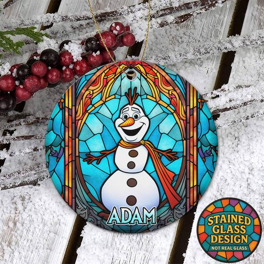 Discover Personalized Olaf Frozen Christmas Ceramic Ornament, Frozen Christmas Ornament, Christmas Ornament, Olaf Frozen Keepsake