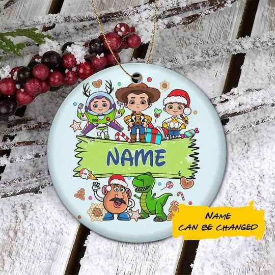 Personalized Toy Story Ornament, Woody and Buzz Lightyear Ornament, Custom Pixar Christmas Keepsake with Name 2025