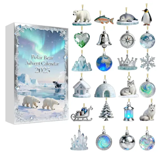 Discover The Polar Bear Advent Calendar 2025 Countdown Advent Calendar Xmas Gift Box NEW
