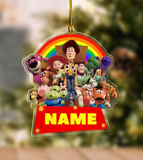 Personalized Toy Story Christmas Acrylic Ornament