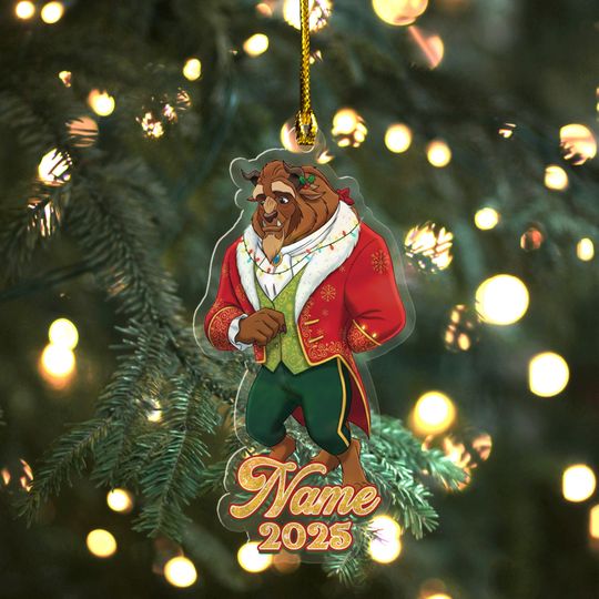 Discover Disney All Prince Group Characters Hologram Ornament, Disney Prince Squad, Magic Kingdom Ornament, Disneyland Family Party Gift UN4106