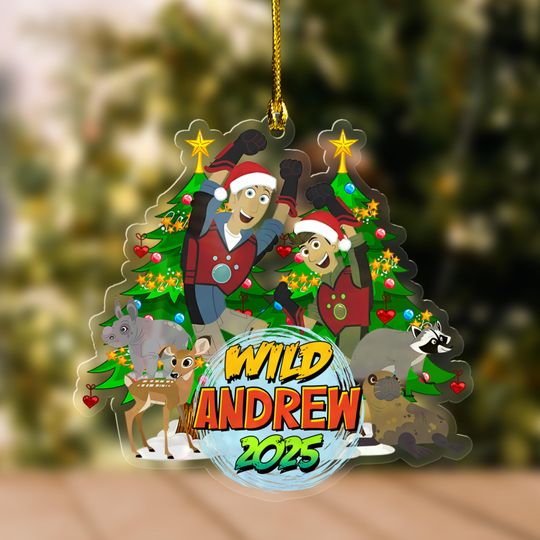 Discover Wild Kratts Christmas Hologram Ornament/Wild Kratts 2025 Ornament/Wild Kratts Cutout Ornament/Custom Wild Kratts Acrylic Ornament OHXF17
