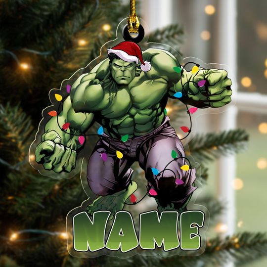 Hulk Ornament, Hulk Customized Acrylic Ornament, Ornament Personalized 2025