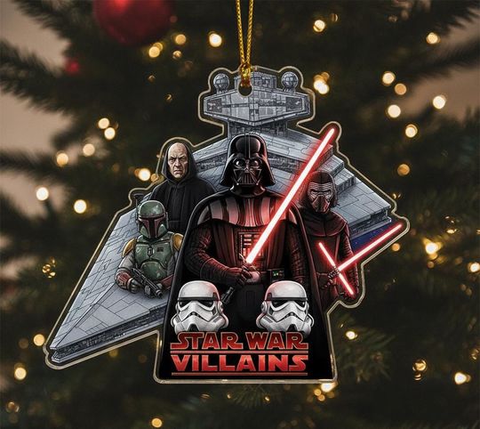 Discover Star Wars Christmas Ornament, Star Wars Family Ornament, Personalized Christmas Tree Decor, Star Wars Holiday Decoration AXKU28