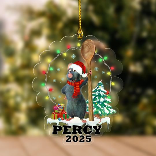 Personalized Ratatouille Ornament, Remy Ornament, Remy Ratatouille Decor