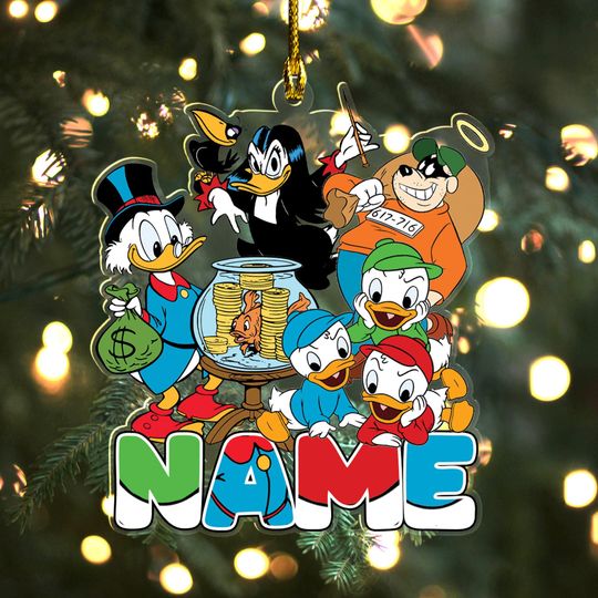 Ducktales Christmas Cutout Acrylic Ornament, Ducktales Christmas Gift