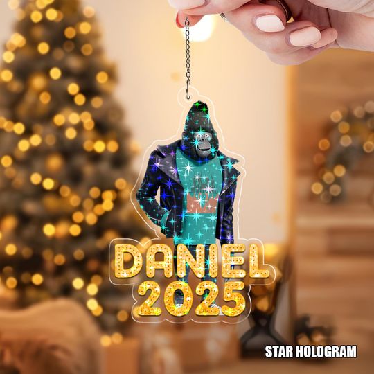 Discover Gorilla Johnny Sing 2 Movie Ornament, Sing Movies Custom Personalized Ornament, Sing Christmas Ornament UN3302