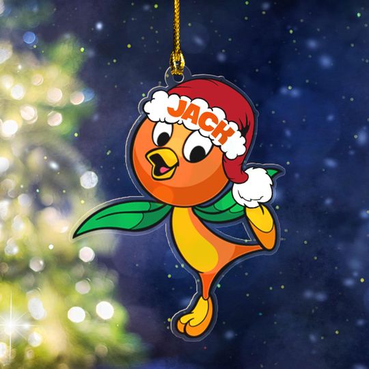 Discover Disney Orange Bird Orange, Custom Name Disney Ornament, Christmas Gift SK2L29
