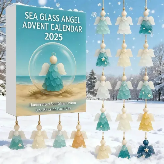 Discover Sea Glass Angel Advent Calendar 2025, 24 Blessings to Brighten Your Season