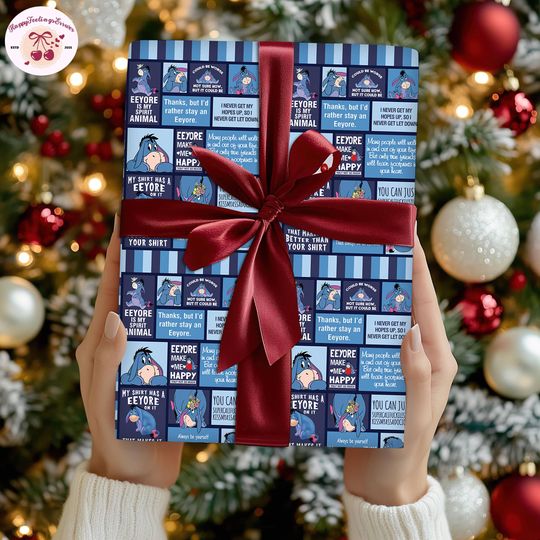 Discover Disneyland Eeyore Wrapping Paper Gift, Winnie The Pooh Eeyore Wrapping, Pooh And Friends Gifts Paper, Family Matching Christmas Gifts 2025