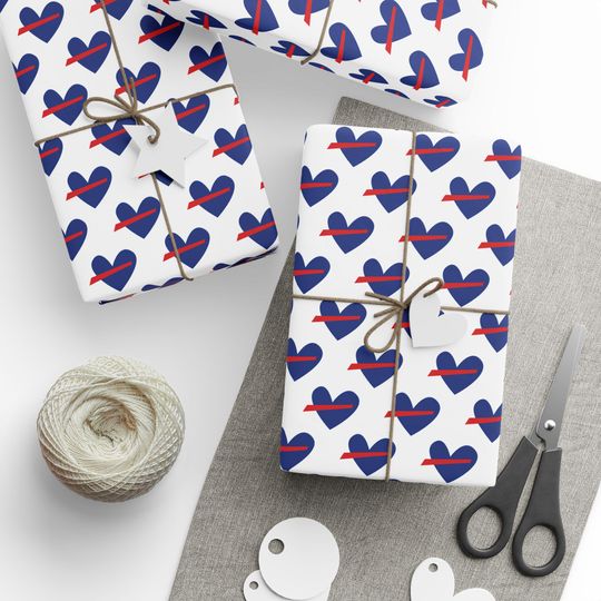 Buffalo gift wrap paper, Bills wrapping paper, Bills birthday, Bills wrapping sheets, football birthday, I love Buffalo gift wrap